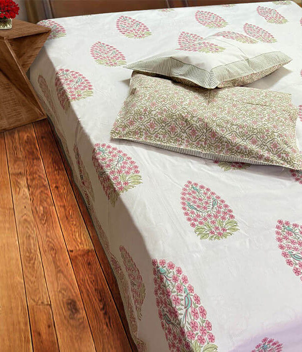 Flower Printed Bed Sheet